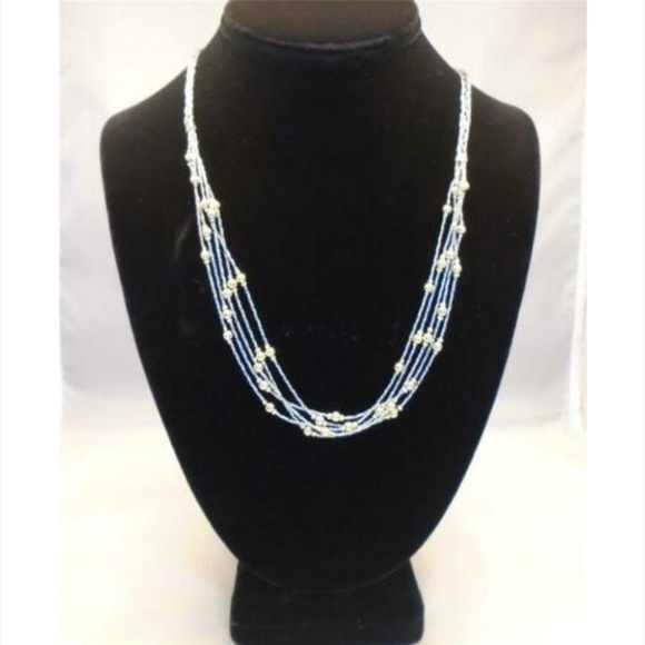 ANTHROPOLOGIE TWO TONE GOLD STATEMENT NECKLACE NWT - Picture 2 of 4